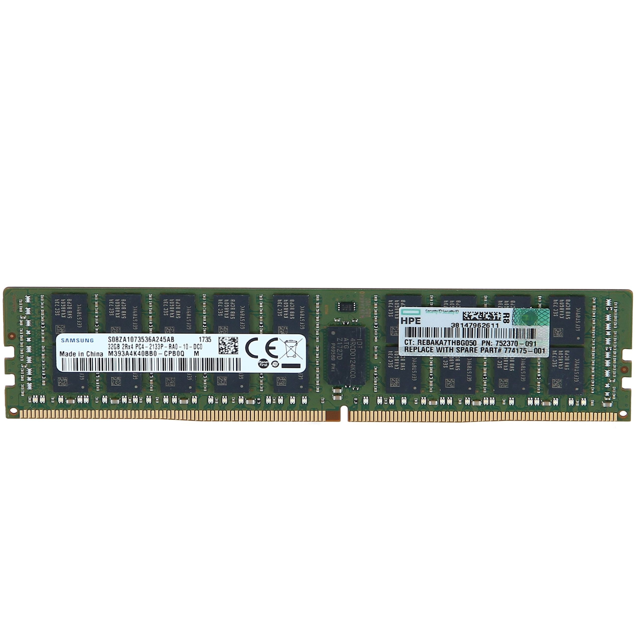 Модуль памяти HPE 32GB DDR4-2133MHz Reg (7286...