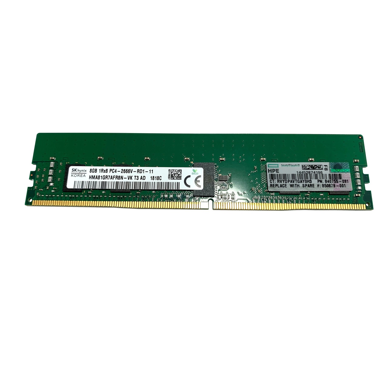 Модуль памяти HPE 8GB DDR4-2666 (815097-B21, ...